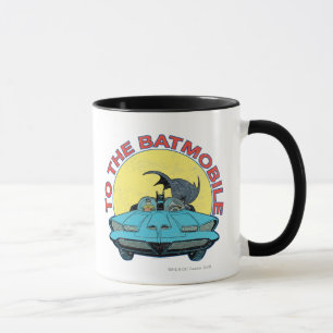 To The Batmobile - Distressed Icon Mug