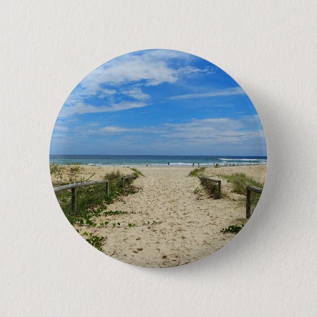 To the Beach 2 Inch Round Button (Front)