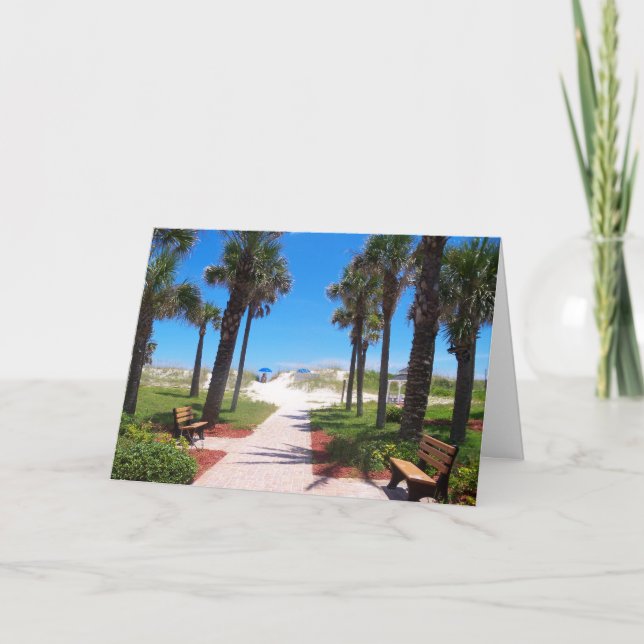 To the Beach blank Card (Front)