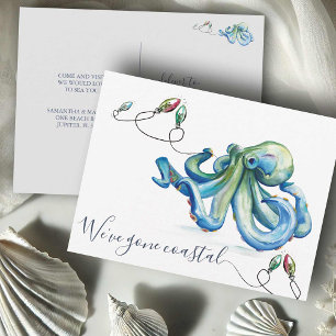 To The Beach New Home Moving Announcement Postcard