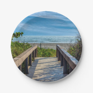 To The Beach Paper Plate