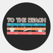 To the beach Sticker