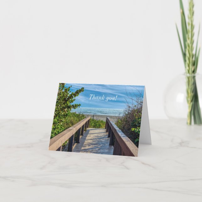 To The Beach Thank You Card (Front)