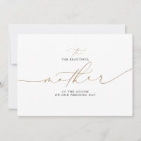 To The Beautiful Mother Of The Groom Wedding Day