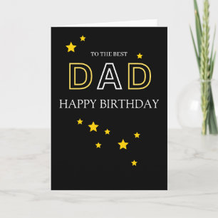 To The Best Dad Happy Birthday Card