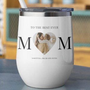 To the Best Mom Photo Heart 