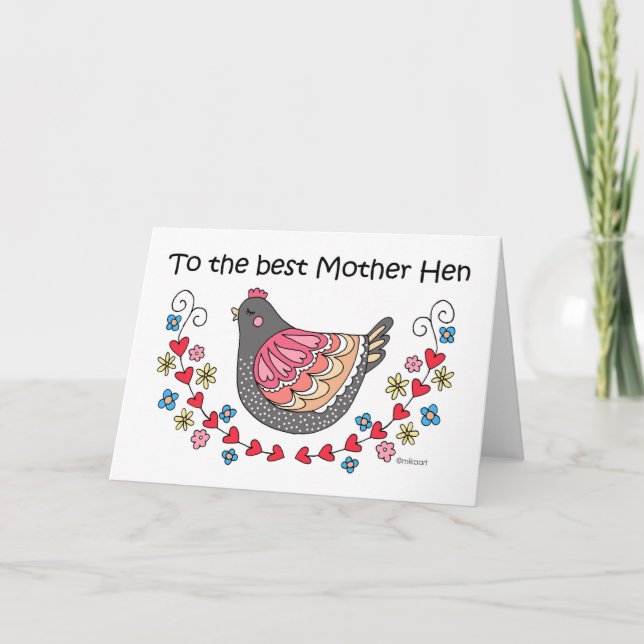 To the best mother Hen Mother's day mom birthday Card (Front)