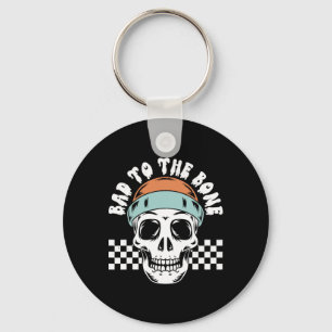 To The Bone Skeleton Halloween Two Birthday Toddle Keychain