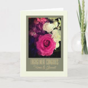 To the Couple! Custom Engagement Congrats Card