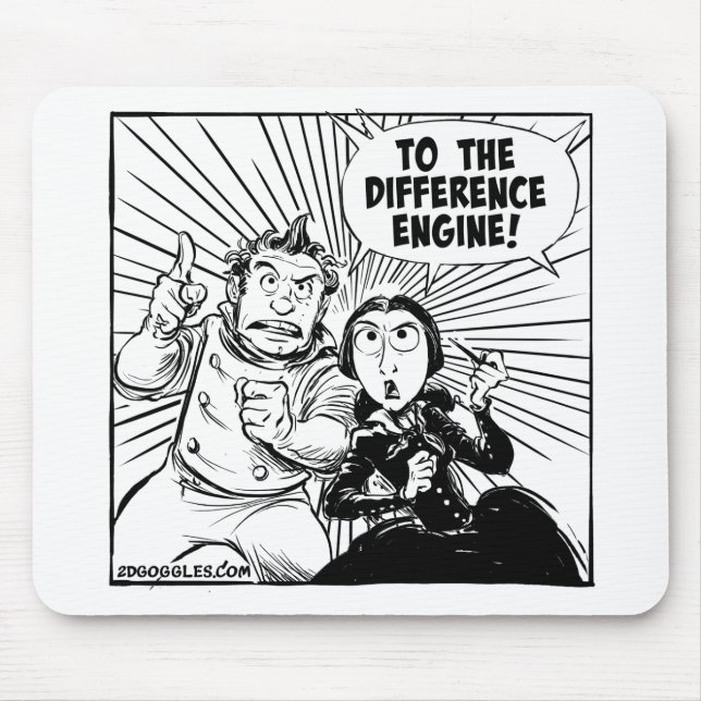 To The Difference Engine Mousemat Mouse Pad (Front)