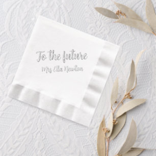 To the Future Bride Wedding Shower Foil Napkins
