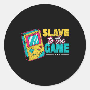 To The Game Funny Video Game Gaming Gamer Loves Classic Round Sticker