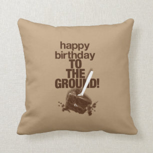 To the Ground Throw Pillow