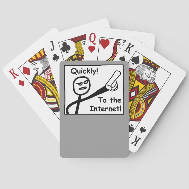 To The Internet Playing Cards (Back)