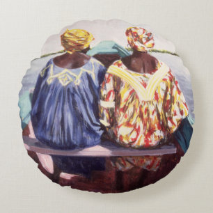 To the Island 1998 Round Pillow