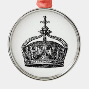 To the King [Crown] Metal Ornament