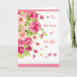 To the Love of My Life Holiday Card for Her