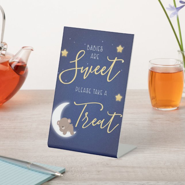 To the Moon And Back Dessert Pedestal Sign 4x6 (In SItu)