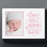 To The Moon And Back EDITABLE COLOR Photo Frame<br><div class="desc">Simply personalize with your text and photo(s) and create a one-of-a-kind gift for yourself or someone you love! Background,  text,  and artwork can be changed to any colour of your choice!</div>