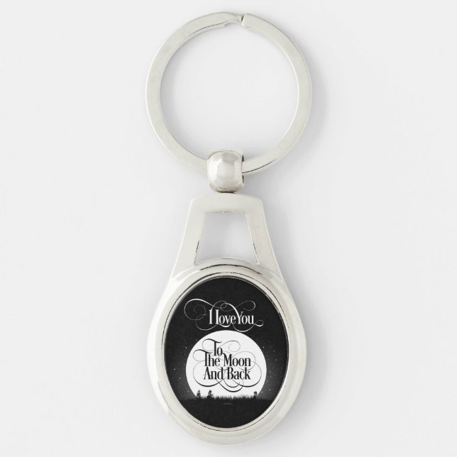 To The Moon And Back Keychain (Front)