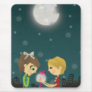 To the moon and back mouse pad
