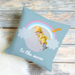 To The Moon | Baby Photo | Rainbow Throw Pillow<br><div class="desc">To The Moon | Baby Photo | Rainbow Pillows make for thoughtful and practical gifts, offering comfort and relaxation to the recipient. Here's a description of pillows as a gift: Give the gift of ultimate comfort and relaxation with these luxurious pillows. Crafted with the finest materials, these pillows are designed...</div>