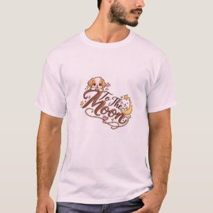 To The Moon Cute Puppy T-Shirt