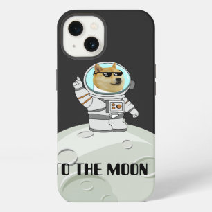To The Moon Dogecoin Astronaut Meme Funny Crypto iPhone 13 Case