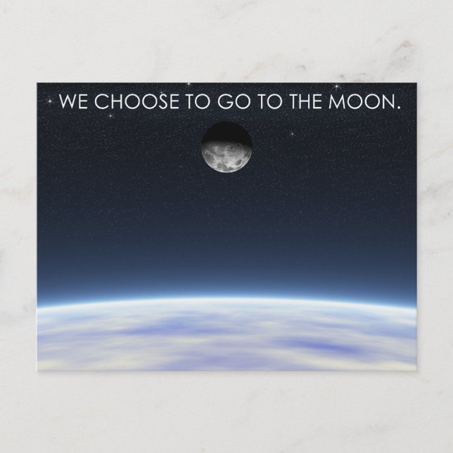 To The Moon Postcard (Front)