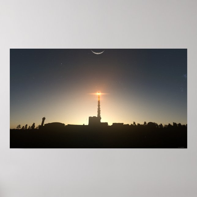 To the moon poster (Front)