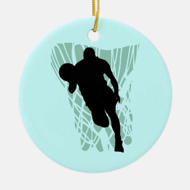 To the Net Basketball Tshirts and Gifts Ceramic Ornament (Front)