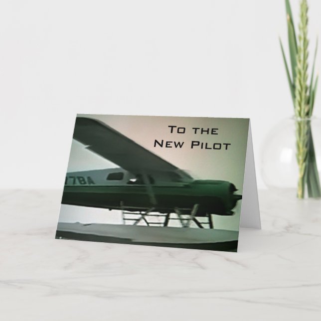 TO THE "NEW PILOT" CONGRATULATIONS CARD (Front)