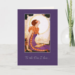 To the One I Love. Art Deco Valentine's Day Cards