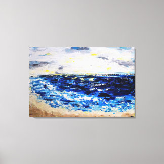 To the Open Sea | Abstract Seascape Canvas Print