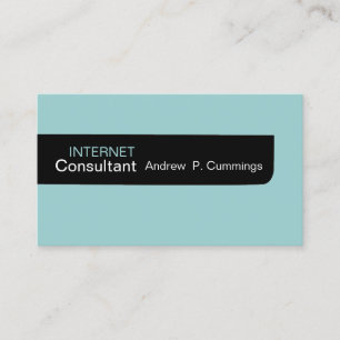 To The Point Plain Masculine Minimal Colours Business Card