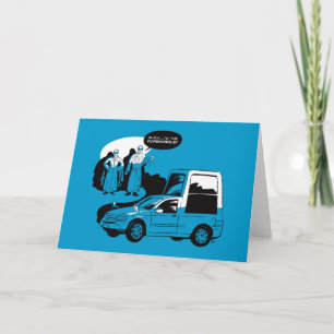 To The Popemobile! Greeting Card