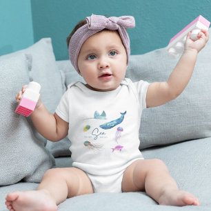 To The Sea We Go Baby Bodysuit