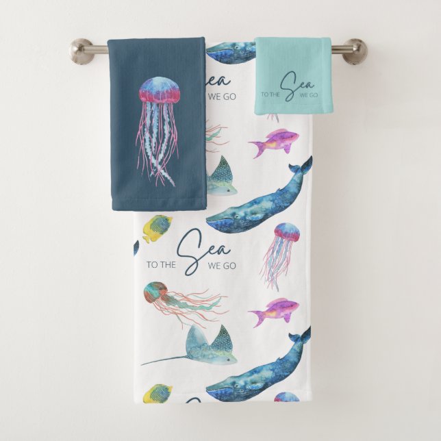 To The Sea We Go Towel Set (Insitu)