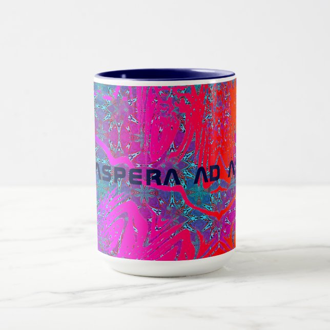 To the stars - with this neon-colourful mug (Center)