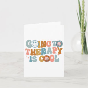 To The Therapy Is Cool Retro Feminist Card