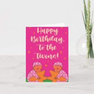 To The Twins Heartfelt Birthday Card
