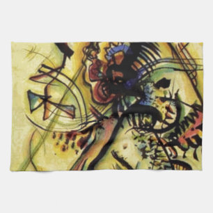 To the Unknown Voice by Kandinsky Kitchen Towel