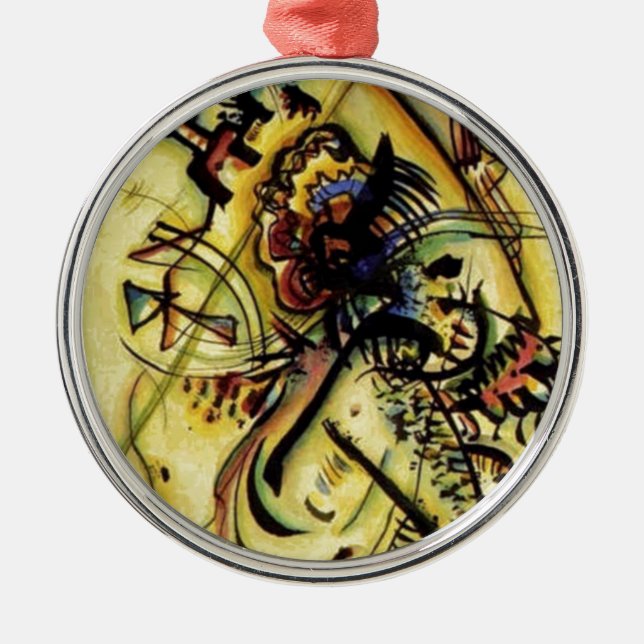 To the Unknown Voice by Kandinsky Metal Ornament (Front)