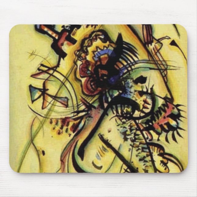 To the Unknown Voice by Kandinsky Mouse Pad (Front)