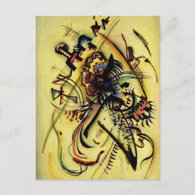 To the Unknown Voice by Kandinsky Postcard (Front)