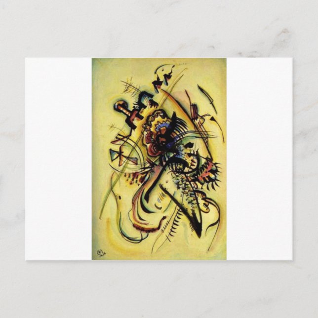 To the Unknown Voice by Kandinsky Postcard (Front)