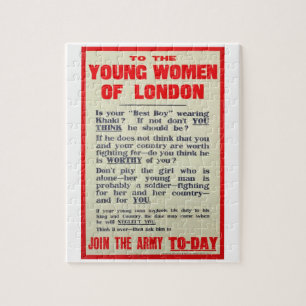 To the Young Women of London, recruitment poster, Jigsaw Puzzle
