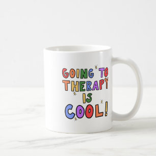 To Therapy Is Cool Mental Health School Psychologi Coffee Mug