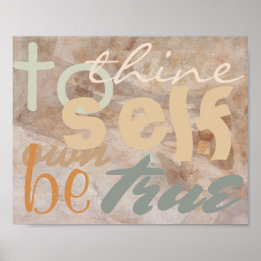 To thine own self be true poster