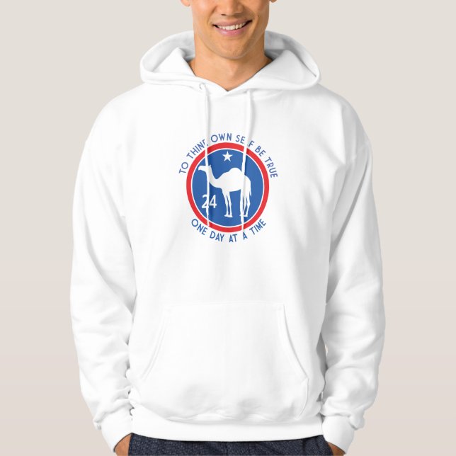 To Thine Own Self Be True - Puerto Rico Flag Colou Hoodie (Front)